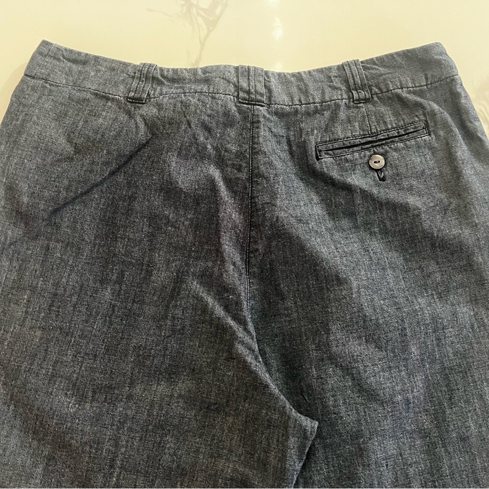 J.Jill Jacket and pants set  Blue 100% Cotton Denim Like size 14 great condition - Picture 13 of 14